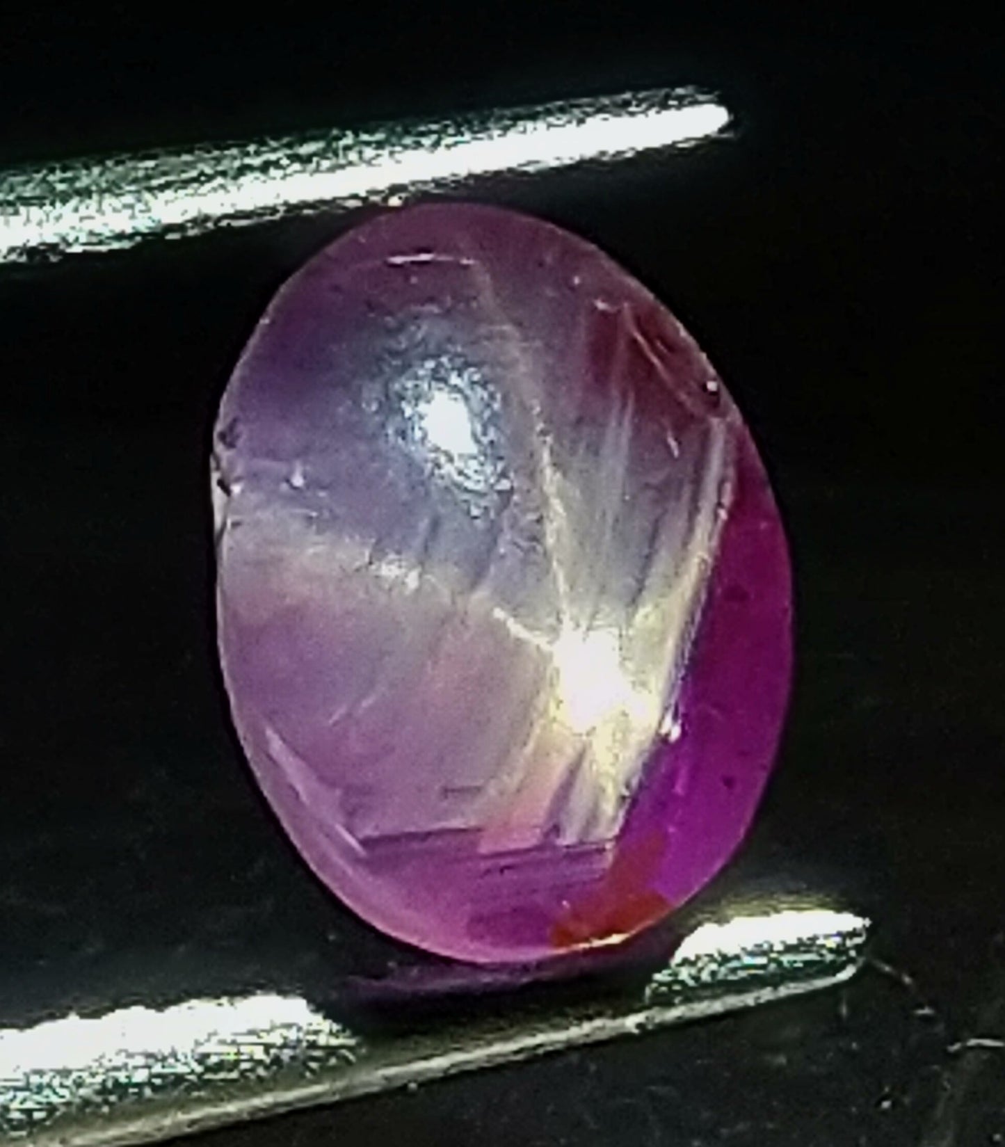 Star Sapphire 1ct Bi-Colour Very Rare Stone