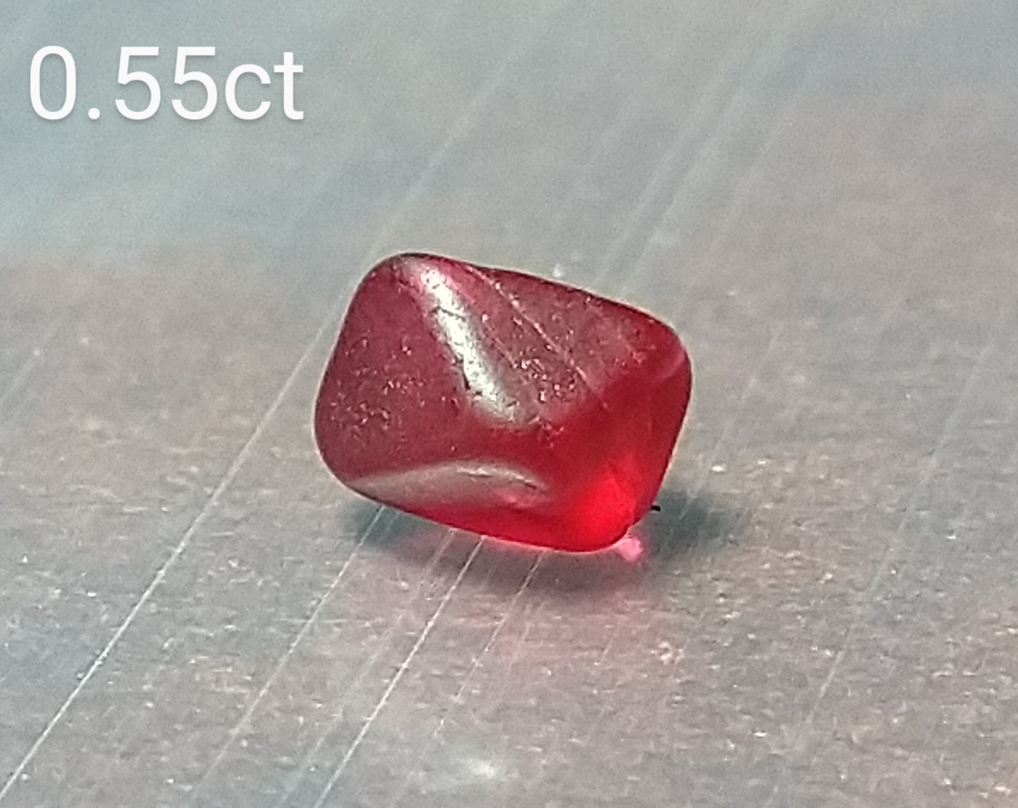 Natural Blood Red 0.55ct Spinel Crystal Sri-lanka.