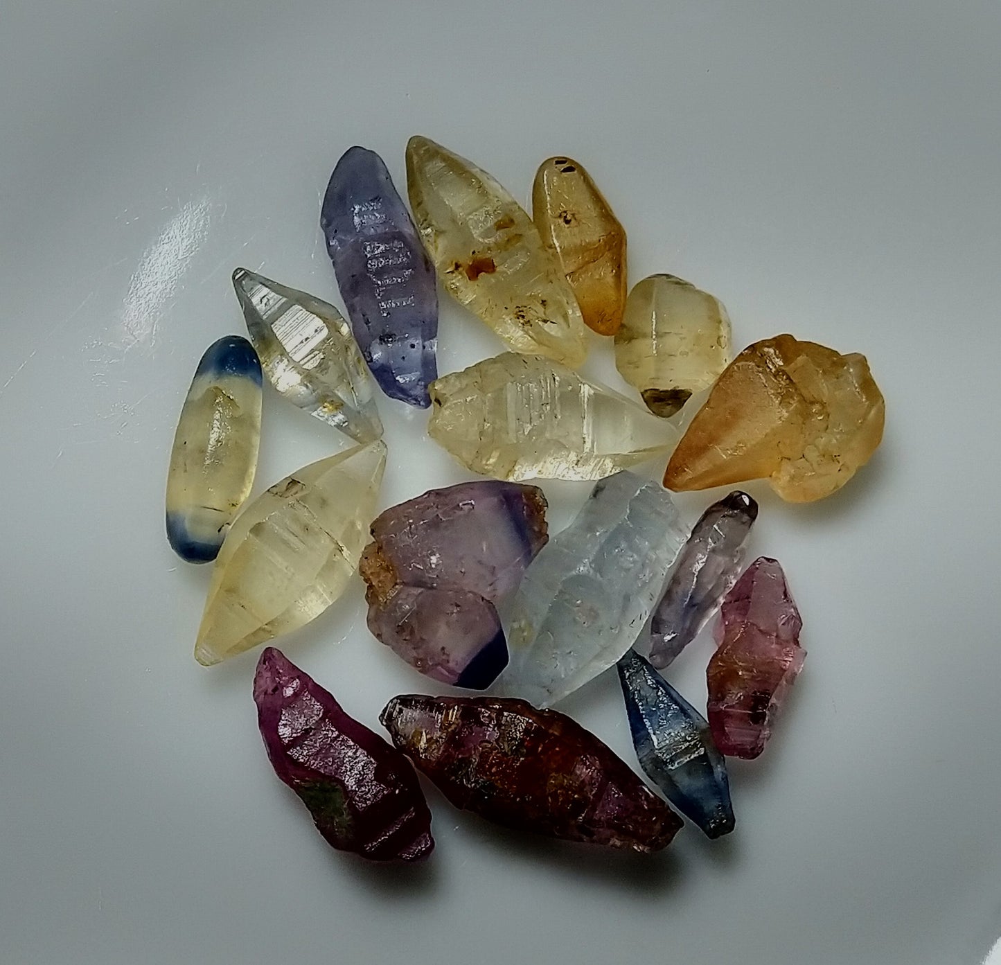 Natural Sapphire 23ct-16pcs Crystal Stone Lot.