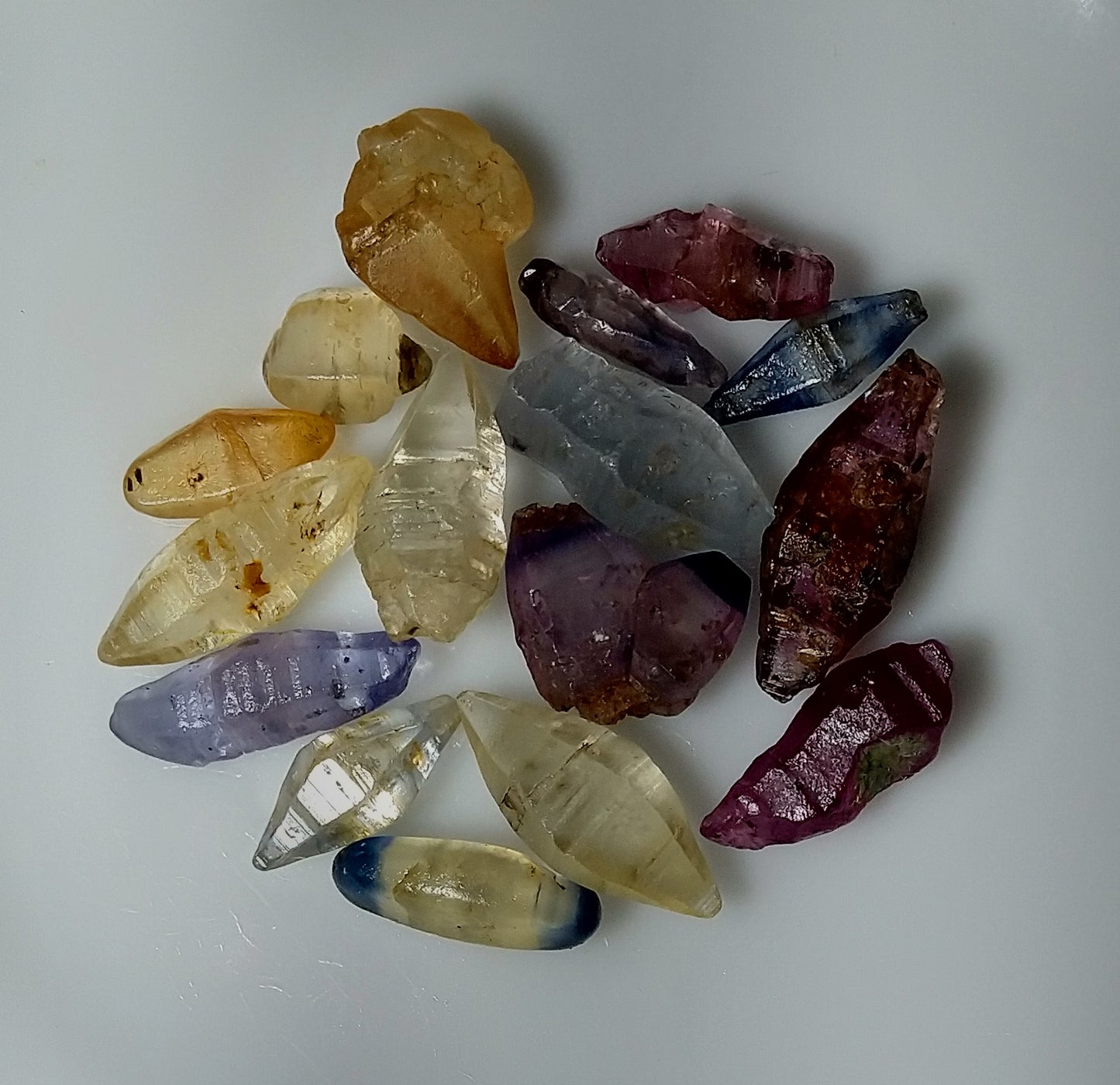 Natural Sapphire 23ct-16pcs Crystal Stone Lot.