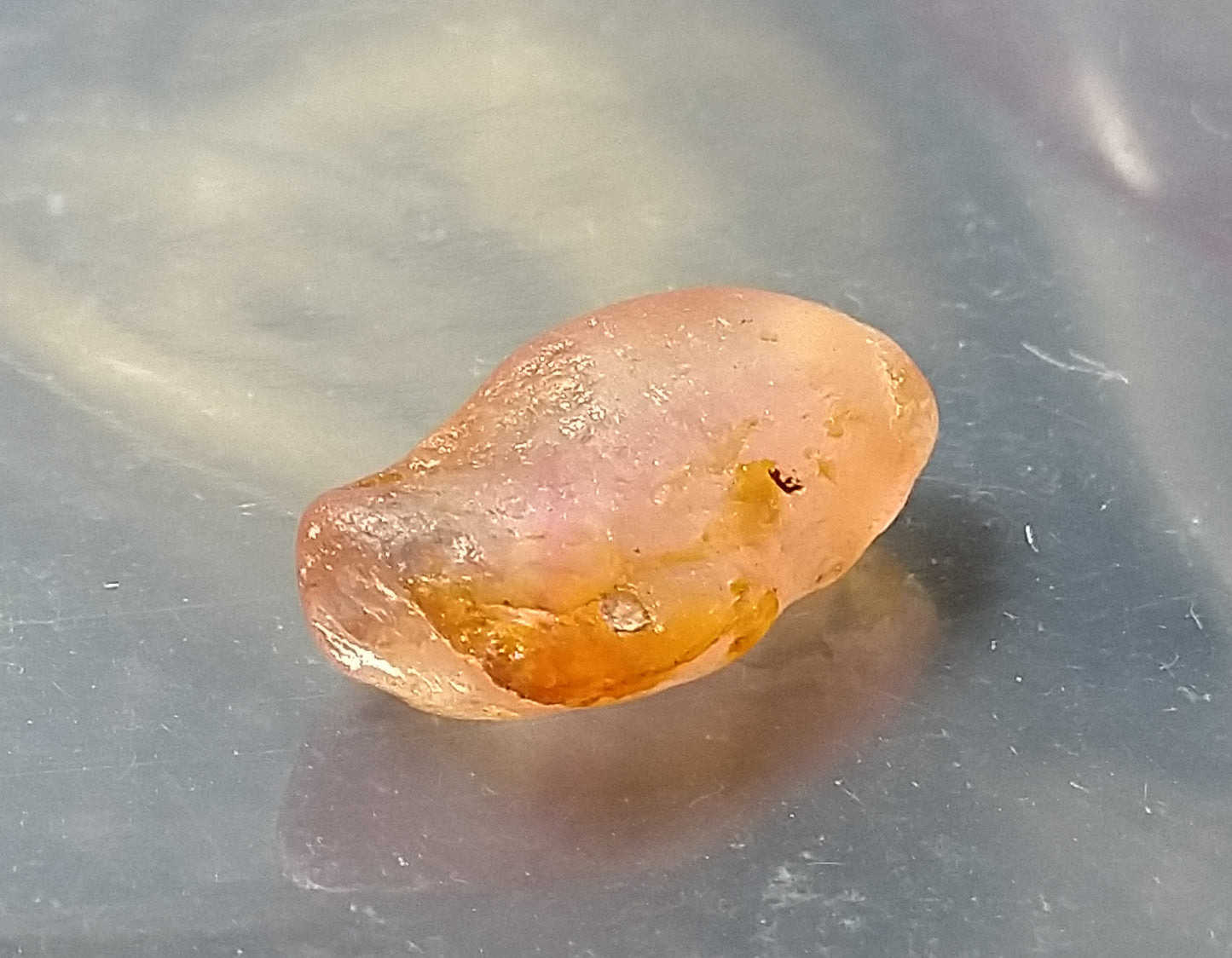 Padparadscha Sapphire 5ct Rough Natural Stone.