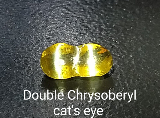 Natural Double Chrysoberyl Cat's Eye 0.95ct Clean Very Rare Stone.