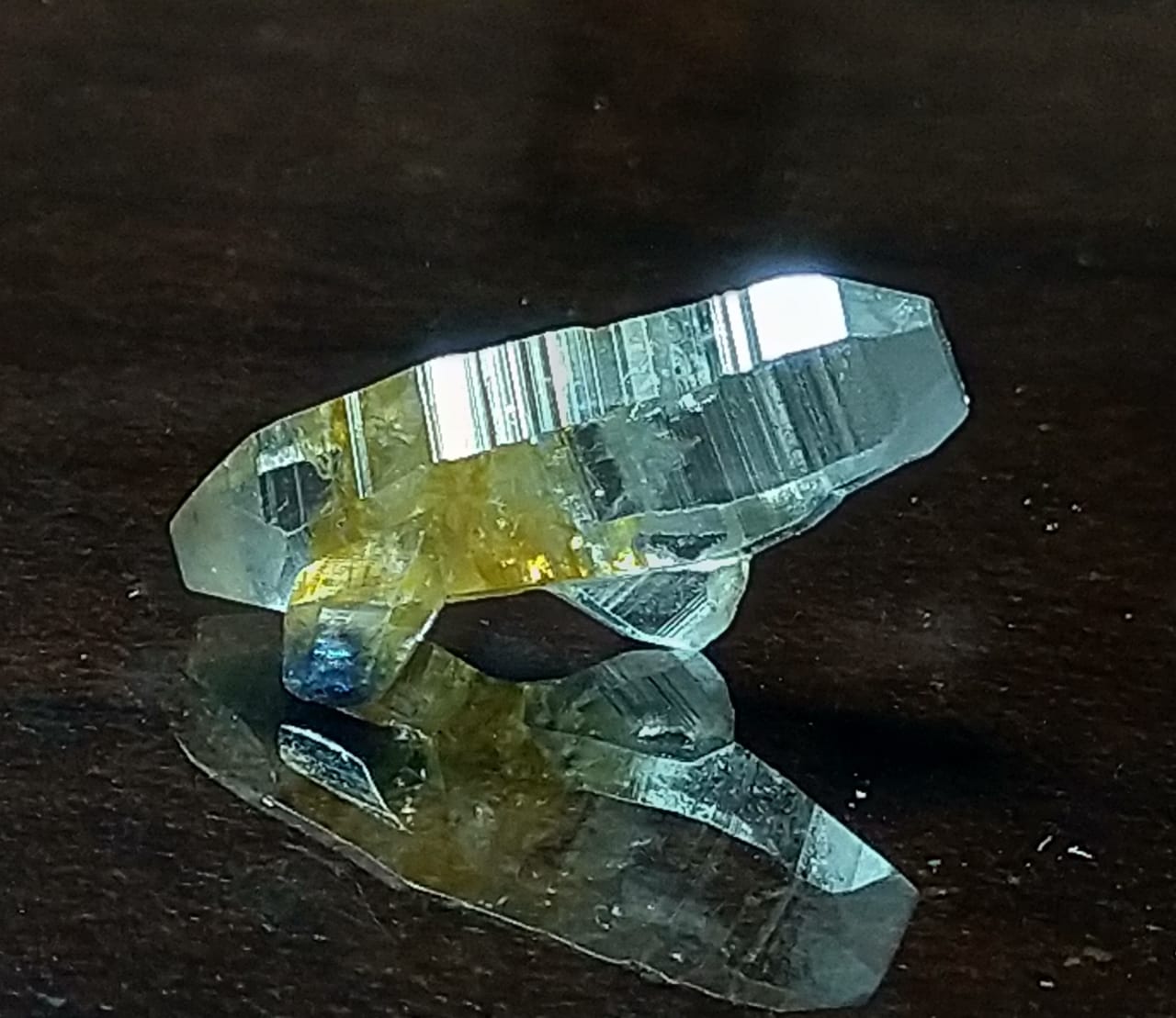 Natural Sapphire 2.75ct Colourless Crystal Stone Sri-Lanka.