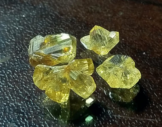 Chrysoberyl Crystals 2.70ct-4pcs Lot Sri-Lanka.