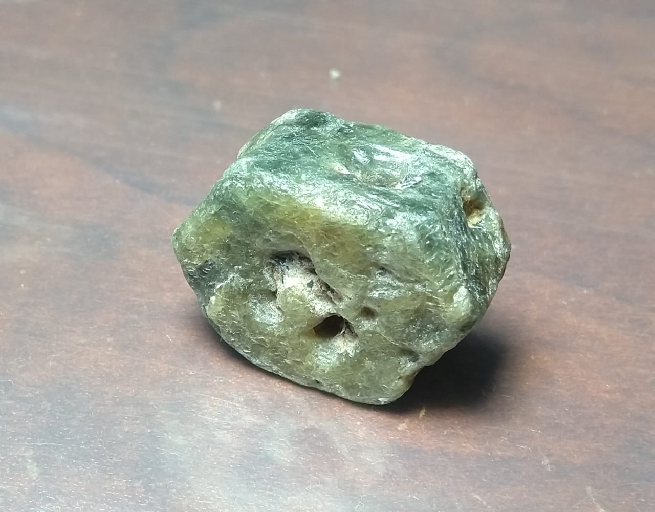 Green Corundum Crystal 69ct Stone.