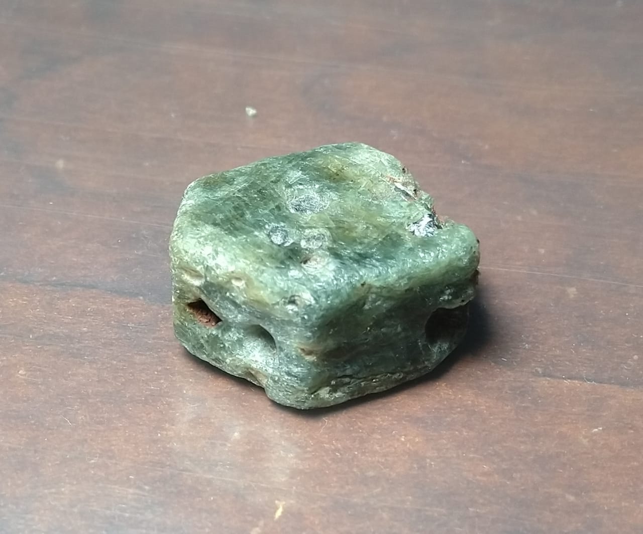 Green Corundum Crystal 69ct Stone.