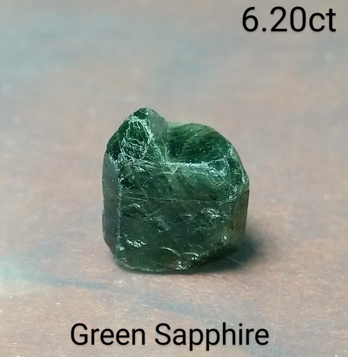 Natural Green Sapphire 6.20ct Crystal Stone.