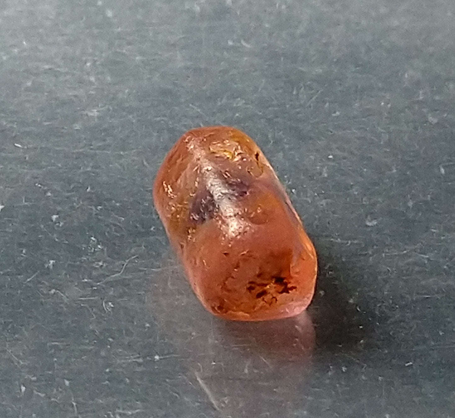 Padparadscha Sapphire Barrel Shape Crystal 1.95ct Stone.