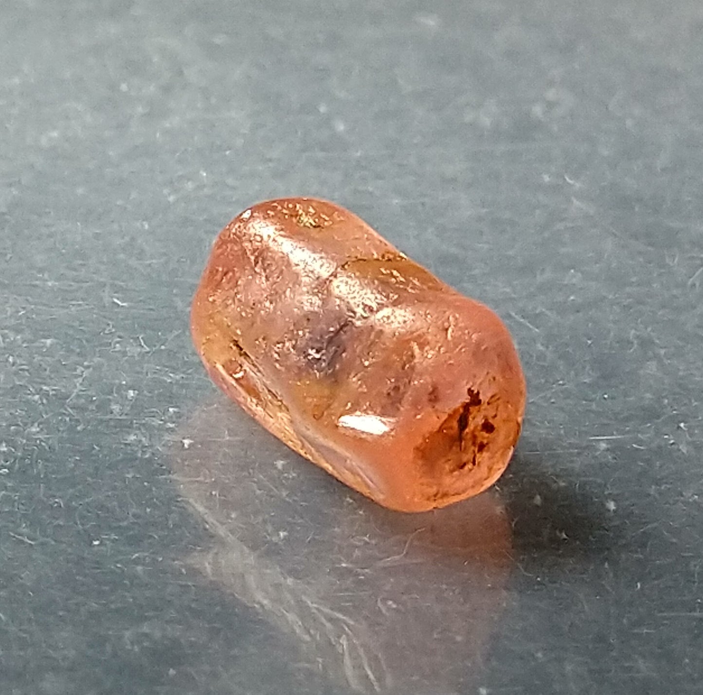 Padparadscha Sapphire Barrel Shape Crystal 1.95ct Stone.