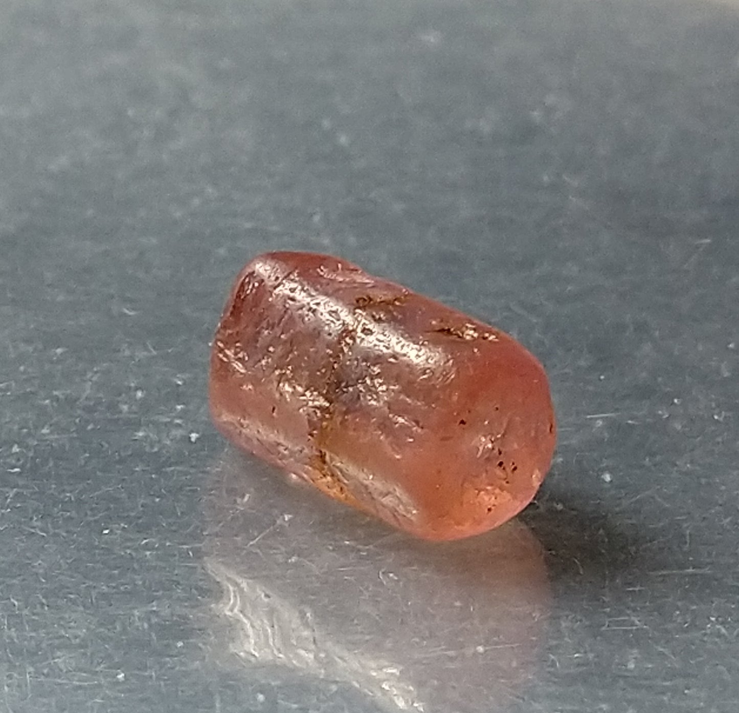 Padparadscha Sapphire Barrel Shape Crystal 1.95ct Stone.