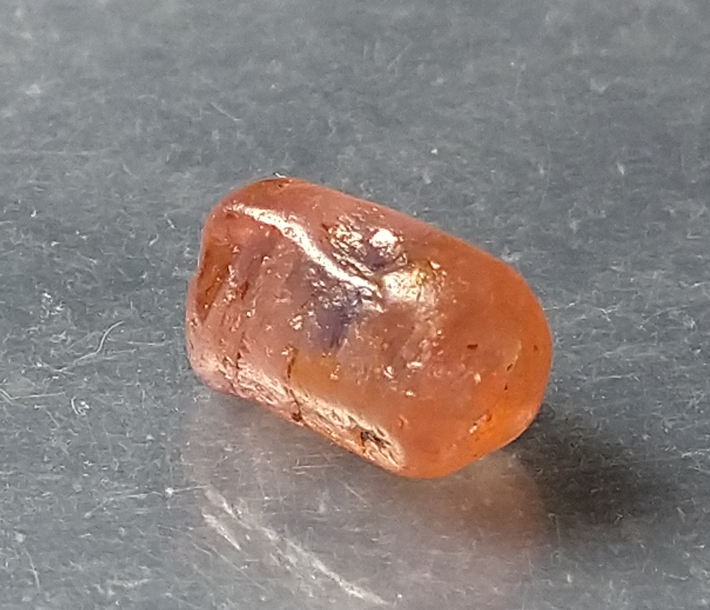 Padparadscha Sapphire Barrel Shape Crystal 1.95ct Stone.