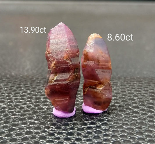 Purple Sapphire 22.50ct-2pcs Natural Stones.