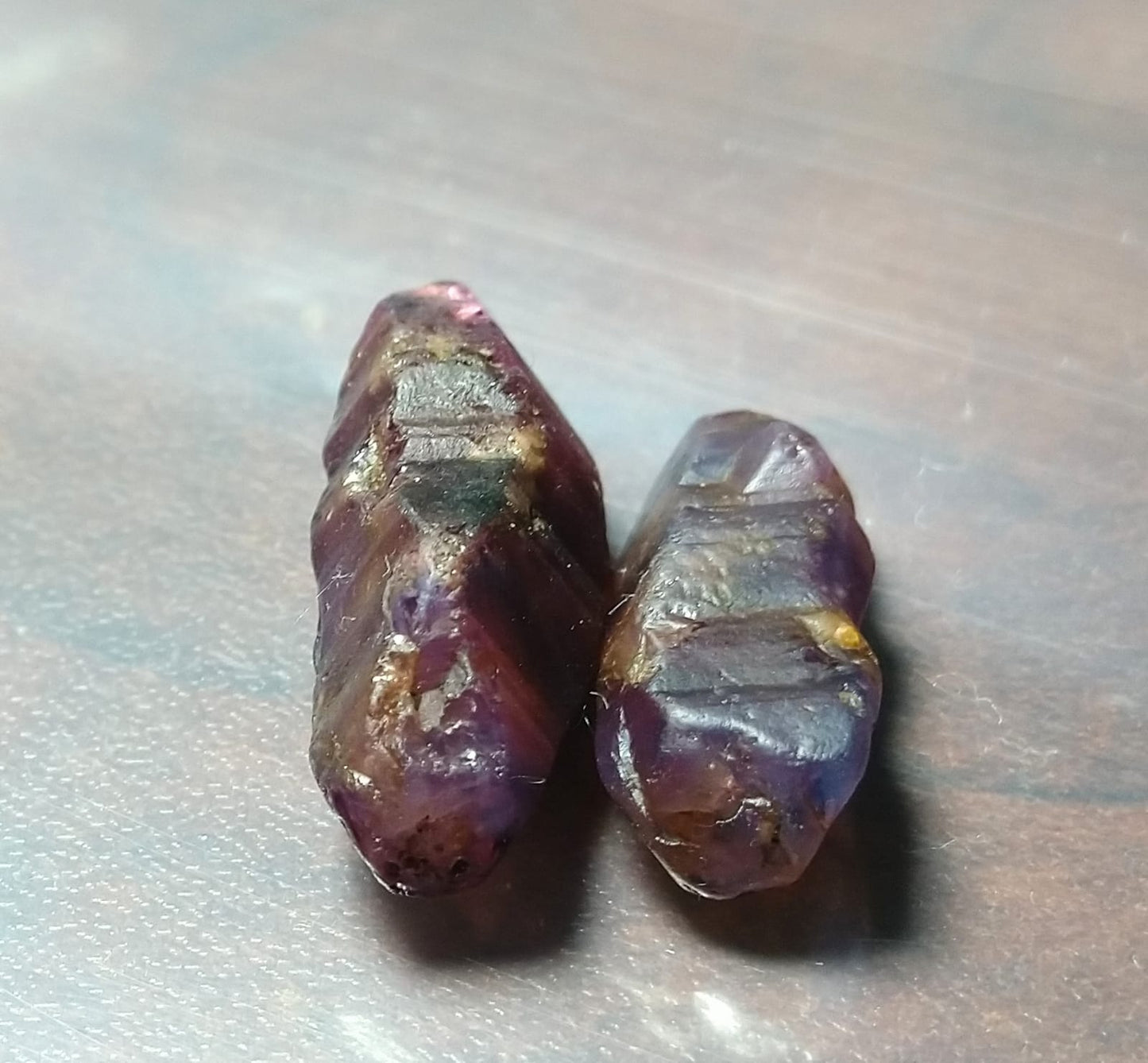 Purple Sapphire 22.50ct-2pcs Natural Stones.