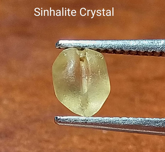 Natural Sinhalite 0.62ct Rare Crystal Stone - Sri-Lanka.