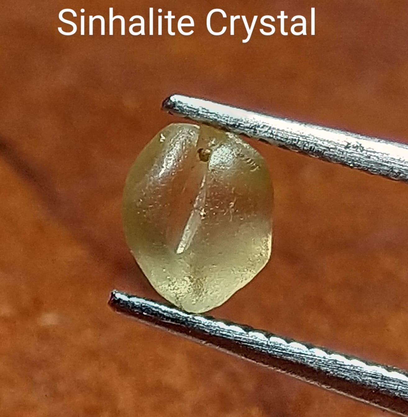 Natural Sinhalite 0.62ct Rare Crystal Stone - Sri-Lanka.