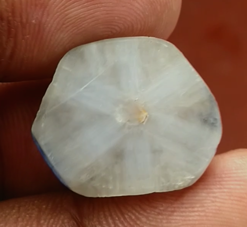 Natural Trapiche Sapphire 57ct Stone - Sri-Lanka.