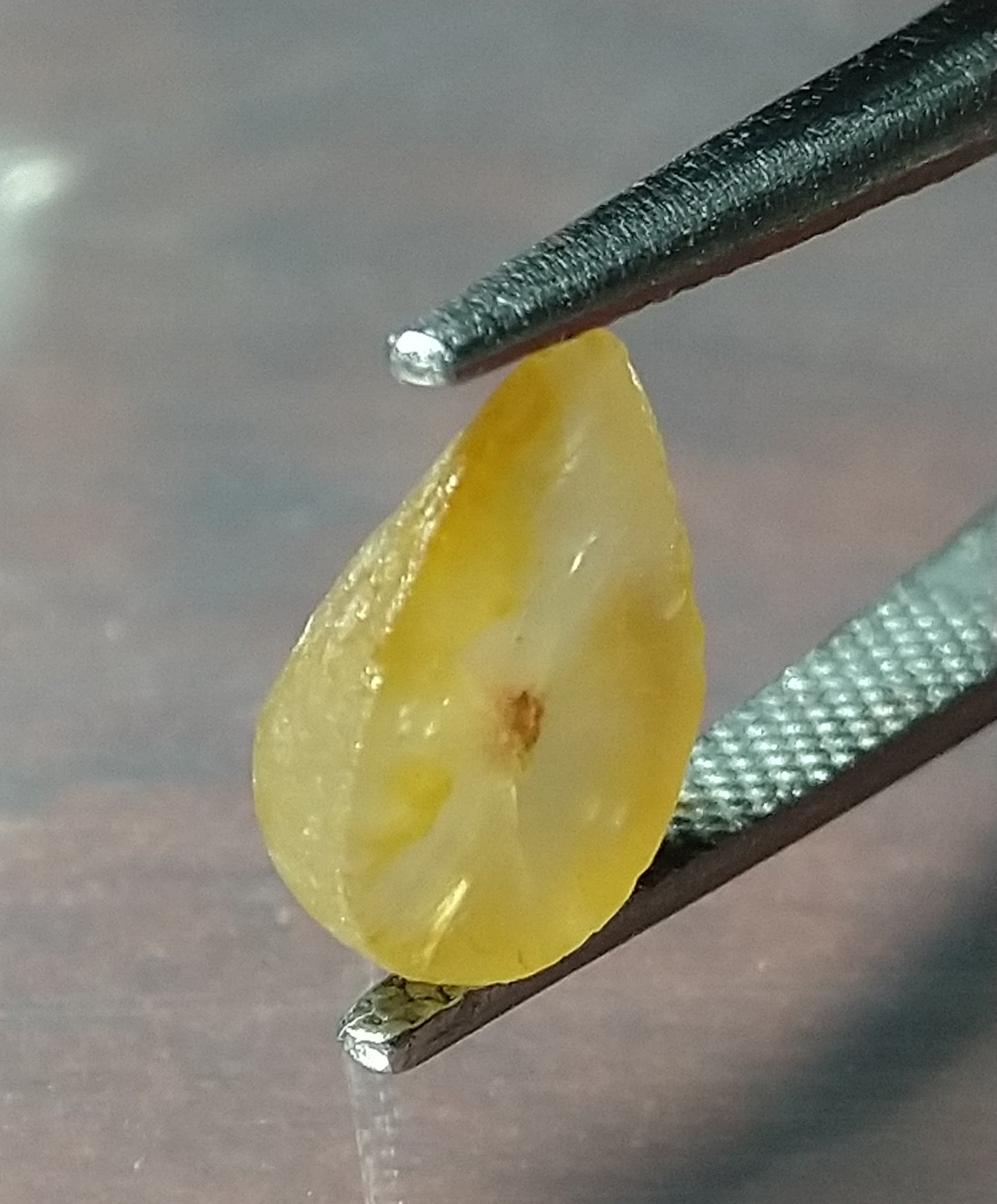 Natural Trapiche Sapphire 3.20ct Yellow Stone.