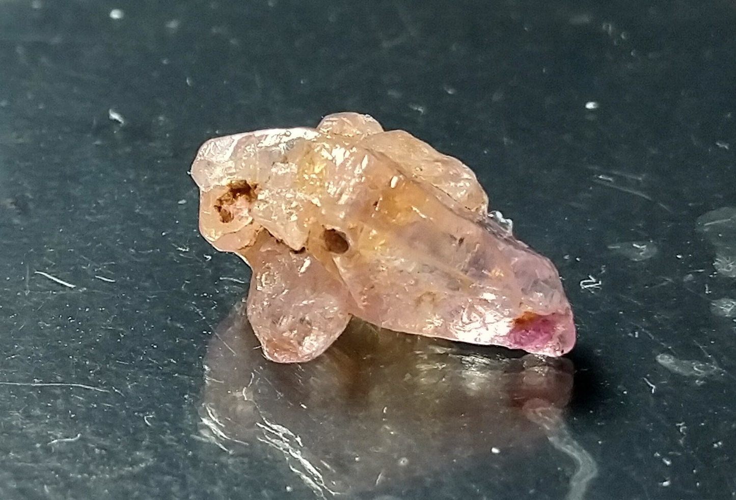 Natural Light Pink Sapphire Twin Crystal 3.85ct Natural Stone