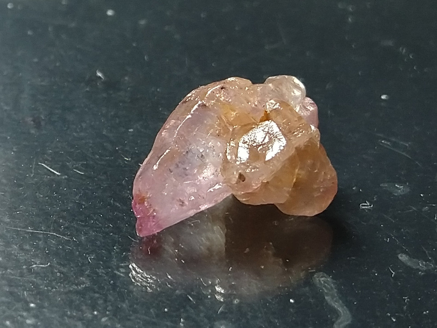 Natural Light Pink Sapphire Twin Crystal 3.85ct Natural Stone