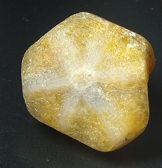 Trapiche Sapphire 65ct Yellow Colour Rare Stone.