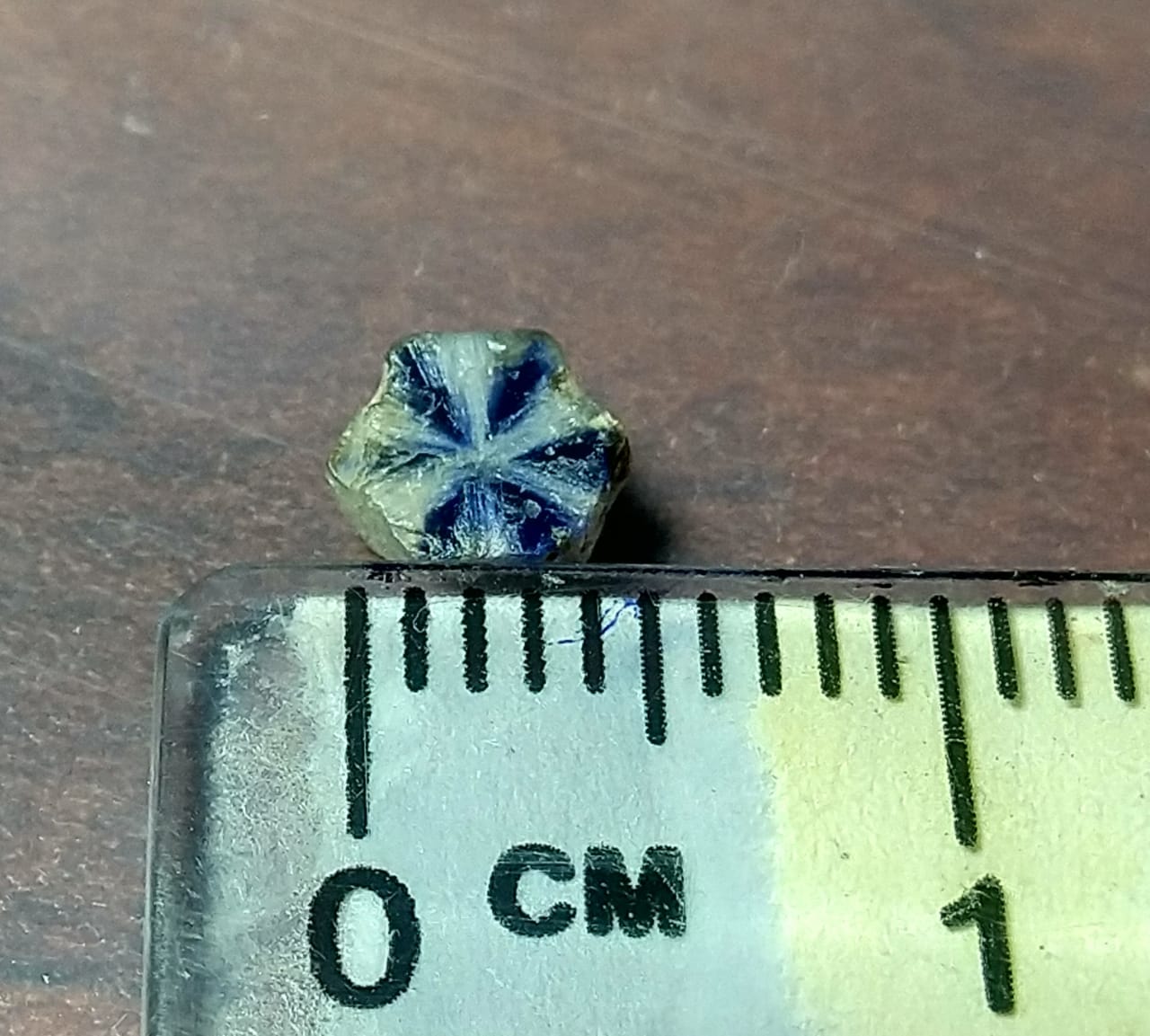 Natural Bi-Colour Trapiche Sapphire 0.84ct Stone Sri-lanka.