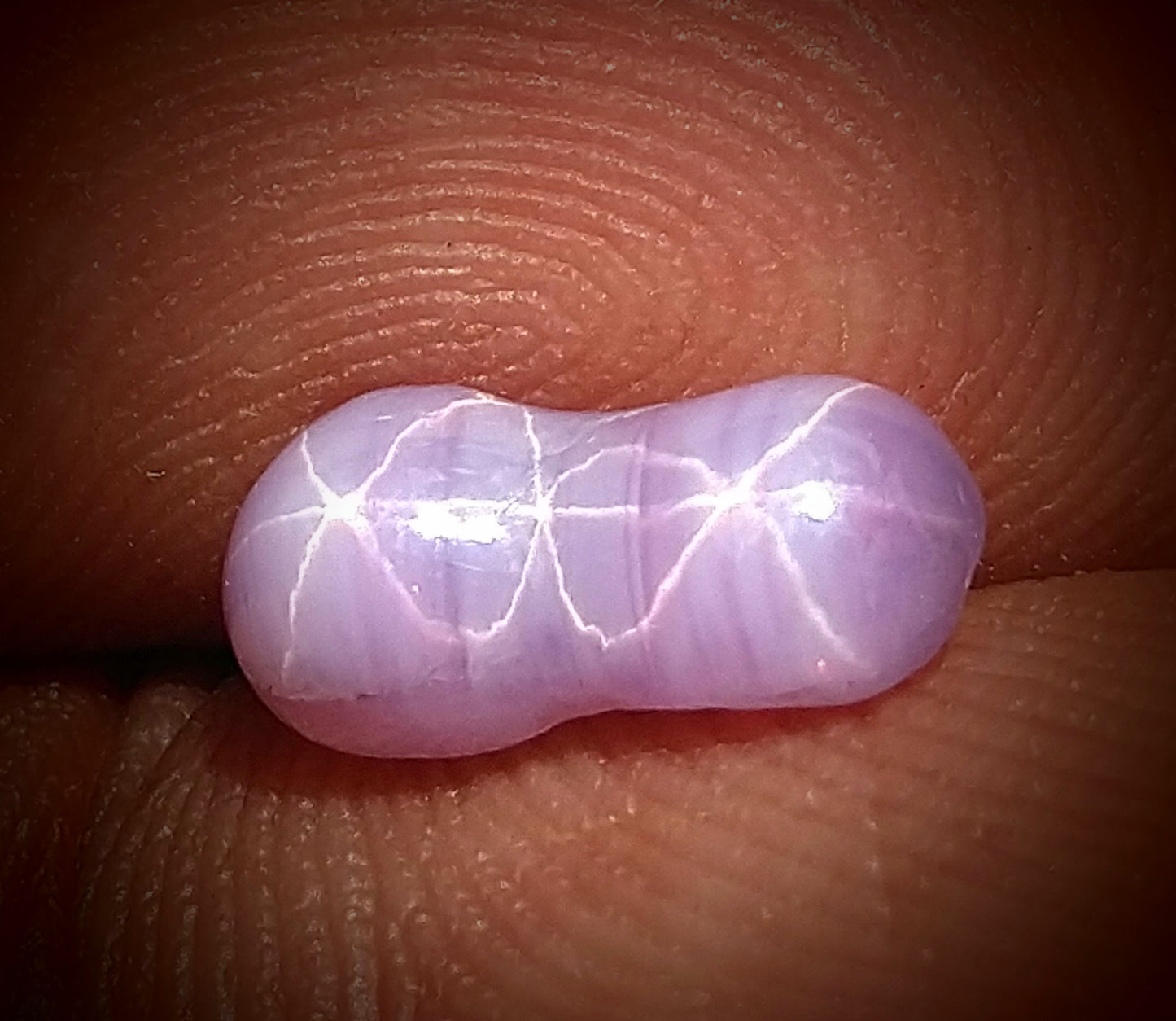 Natural Double Star Sapphire 2ct Very Rare Stone.