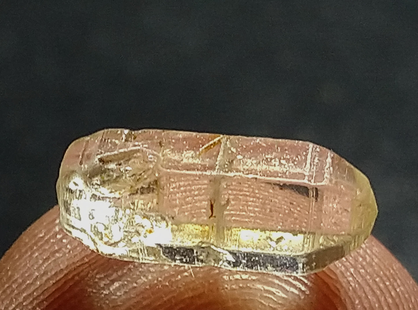 Natural Light Yellow Sapphire 2.25ct Small Facet Grade Stone.