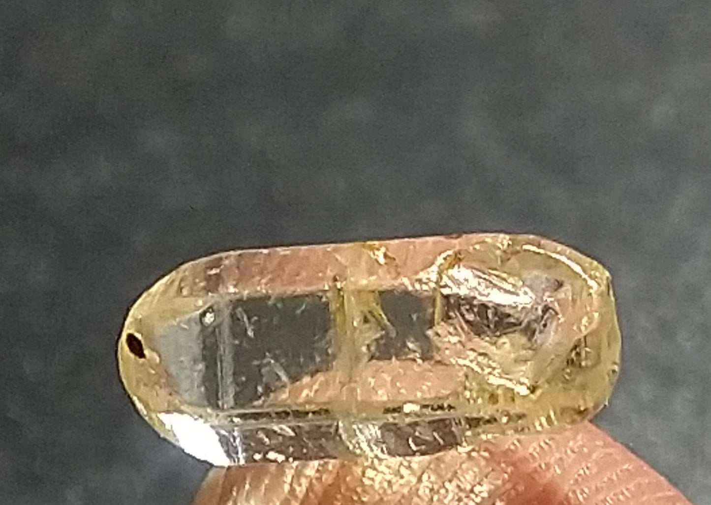 Natural Light Yellow Sapphire 2.25ct Small Facet Grade Stone.