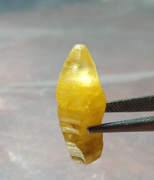 Natural Yellow Sapphire 12.40ct Crystal Stone.